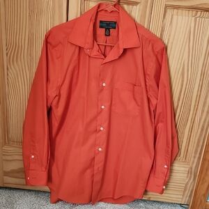 Alexander Julian Bold Orange Dress Shirt